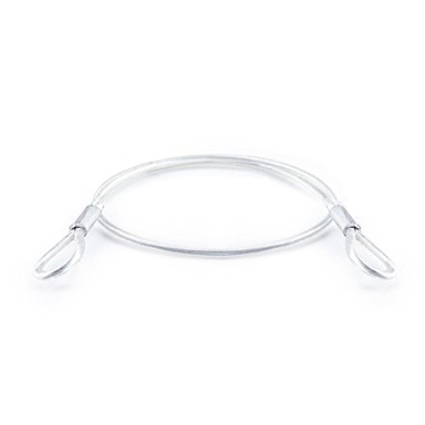 DQ-PP čelično uže u PVC oplati s ušicama, 4/6 mm, 0,9 m, konstrukcija 6x7