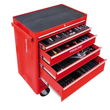 PROLINE Mehaničarska kolica za alat s alatom 5-ladica 193-djelna - 33116