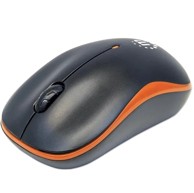 MANHATTAN Miš SUCCESS, optički, 1000dpi, bežični, USB, narančasto-crni