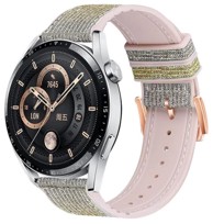 BSTRAP Remen Glitter za Samsung Galaxy Watch 3 41mm, silver yellow