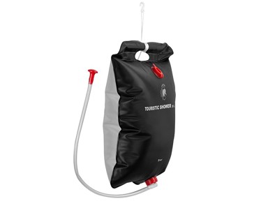 TRACER Gravitacijski tuš za kampiranje, 20 L, crni