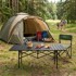 MULTIGARDEN Sklopivi kamping stol 120x55 cm s torbom za nošenje, crna