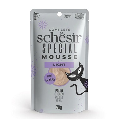 SCHESIR Hrana za mačke Cat Special Mousse Light, piletina, vrećica 70 g