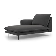 COSMOPOLITAN DESIGN VIENNA Tamno siva ležaljka, lijevi kut
