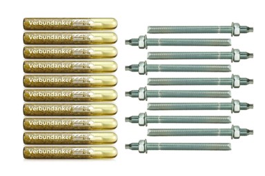 ISOLBAU kemijsko sidro M12 s navojnom šipkom M12 x 220 mm, ETA, 10 kom.