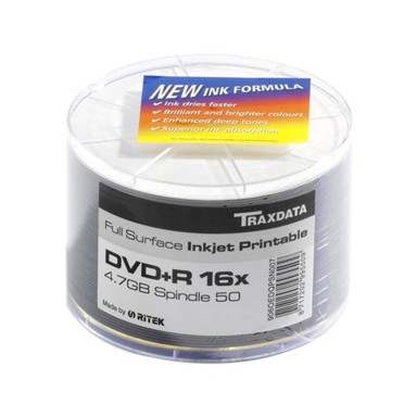 TRAXDATA Medij TRX DVD-R, 16X, PRN F, 50