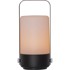 STAR TRADING Crno-bež LED lampa Flame, visina 19 cm