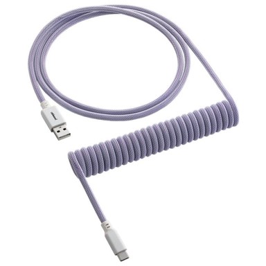 CABLEMOD Classic spiralni kabel za tipkovnicu, USB-C na USB Type A, Rum Rozine, 150 cm - CM-CKCA-CW-PW150PW-R