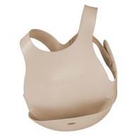 MINIKOIOI Podbradnjak Flexybib, bež, silikonski