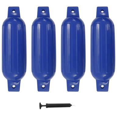 Bokobrani za brod 4 kom plavi 41 x 11,5 cm PVC
