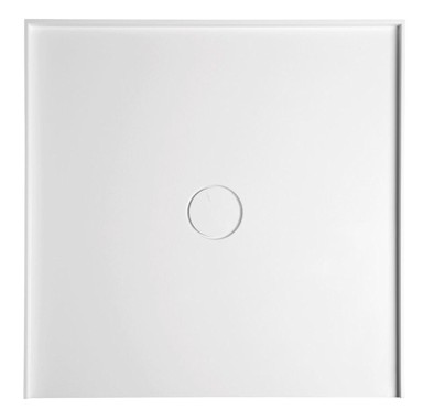 POLYSAN Tuš kada MIRAI, lijevani mramor, kvadratna, 90x90 cm, bijela