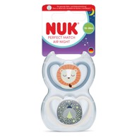 NUK Duda varalica silikon Perfect Match Air Night 18-36 m 2 kom sort