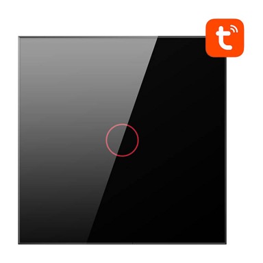 AVATTO Pametni zidni prekidač Wi-Fi TS02-EU-B1, 1 kanal, Tuya, crni