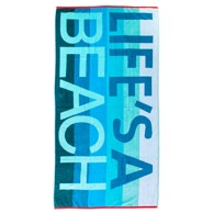 LIVING IN Ručnik za plažu LIFE IS A BEACH 90x170 cm plavi