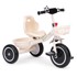ECOTOYS Tricikl s košarom, bež