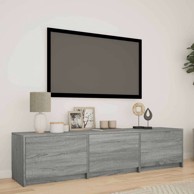 TV ormarić s LED rasvjetom, dimenzije 165 x 34 x 40 cm, siva sonoma