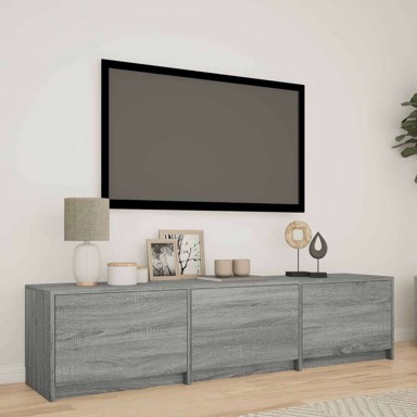 TV ormarić s LED rasvjetom, dimenzije 165 x 34 x 40 cm, siva sonoma
