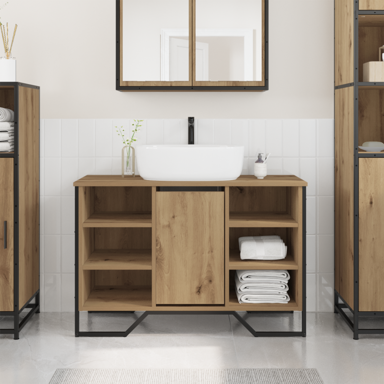 Kabinet ispod sudopera, 91x35x60 cm, umjetni hrast, konstruirano drvo