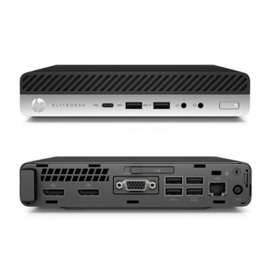 HP Stolno računalo EliteDesk 800 G4 DM / Intel Core i5-8500, 8 GB, 240 GB SSD, Windows 10 Pro (obnovljen)