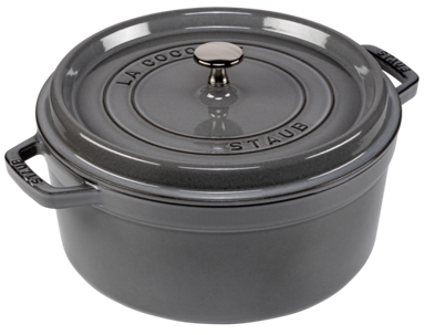 STAUB Lonac Cocotte, 26 cm, lijevano željezo, sivi