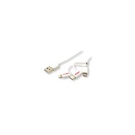 ROLINE Kabel USB2.0 za punjenje i prijenos 8pin MicroB Type C 1m, bijela