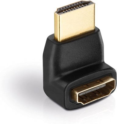 PURELINK Adapter HDMI M – HDMI Ž, kut 90°, Full HD, crni