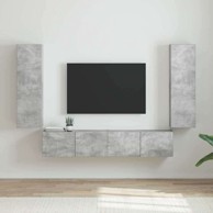 TV zidni ormar 2 pcs 30 x 31 x 100 cm konstruirano drvo, beton