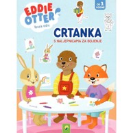 Crtanka Eddie Otter s naljepnicama za bojenje  