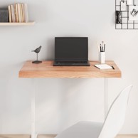 Stolna ploča svjetlosmeđa 80 x 60 x 6 cm tretirana hrastovina