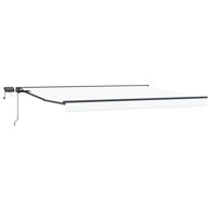 Ručni okvir tende s LED-ima 4.5 x 3.5 m, bijeli