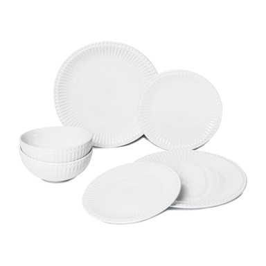 BONAMI ESSENTIALS 6-dijelni set bijelog porculanskog posuđa Purita
