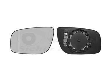 VAN WEZEL Ogledalo retrovizora Mercedes 211 E 02-09 06-, lijevo, grijano, asferično