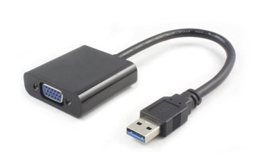 USB 3.0 na VGA adapter, M/Ž, crni