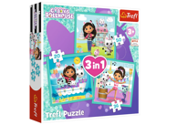 TREFL Puzzle Gabby s kućicom 3 u 1, aktivnosti Gabby 34871