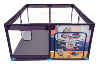 Mekana pravokutna ogradica, za bebe, Sova, tamno plava