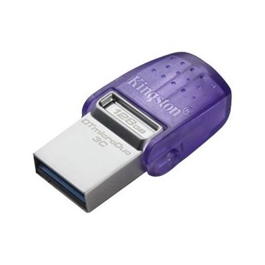 KINGSTON USB memorija DataTraveler microDuo 3C, USB 3.2, Gen 1, 128 GB, plava