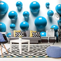 Foto tapeta Blue Balls 250x175