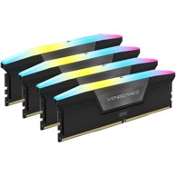 CORSAIR RAM memorija Vengeance RGB, DDR5, 6600 MHz, XMP 3.0, CL32, 64 GB Quad-Kit, crna CMH64GX5M4B6600C32