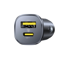 BASEUS Auto punjač GoTrip DP1, 1 x USB-A, 1 x USB-C, QC 3.0, 30 W, 3 A, crna