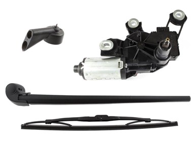 Set: motor brisača + ručica stražnjeg brisača + metlica + mlaznica za pranje stražnjeg stakla set za Audi A4 B7 / Avant 04-08, 3 kom.