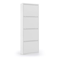 KAVE HOME Bijeli metalni cipelar s 4 preklopne ladice Rox