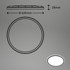 BRILO Plafonjera, BCL, LED, 22W, 3000lm, 4000K, 42x2,9 cm, crna