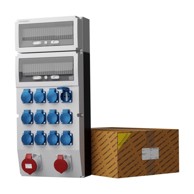 Razvodna plošča zgrade erbetka 32 A 16 A 12 x 230 V schuko utičnice