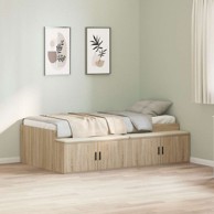 Krevetna platforma za skladištenje 90x190 cm, sonoma hrast