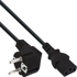 INLINE Kabel za napajanje 16647E, CEE7/7-C13, 1 m, crna