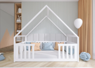 Drveni dječji krevet Bee, 190x90 cm, bijeli