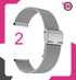 Metalni remen za Maxcom FW58 Vanad Pro, 20 mm, crni