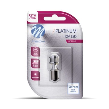 M-TECH P21W (BA15S) CANBUS 4x HP LED žarulja Osram