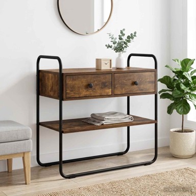 Konzolni stol 80 x 40 x 75 cm, dimljeni hrast