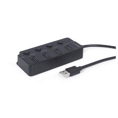 GEMBIRD USB razdjelnik 4-portni s prekidačem UHB-U2P4P-01, USB 2.0